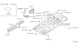 Diagram for 2005 Nissan Maxima Exhaust Heat Shield - 74758-8J000