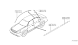 Diagram for 2003 Nissan Altima Door Moldings - 80871-8J002