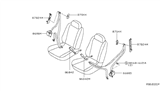 Diagram for 2003 Nissan Altima Seat Belt - 86843-3Z20A