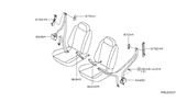 Diagram for 2005 Nissan Altima Seat Belt - 86843-3Z20A