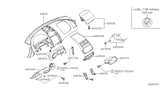 Diagram for 2004 Nissan Altima Air Bag - 98515-ZB700