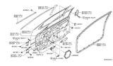 Diagram for Nissan Altima Weather Strip - 80831-3Z600