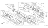 Diagram for 2002 Nissan Sentra Transfer Case Output Shaft Snap Ring - 31506-31X17