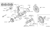 Diagram for Nissan Murano Crankshaft Thrust Washer Set - 12281-31U1A