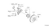 Diagram for 2005 Nissan Altima Wheel Bearing Dust Cap - 43234-8J000