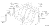 Diagram for 2006 Nissan Altima Seat Belt - 88843-ZB201