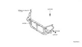 Diagram for Nissan Altima Radiator Support - 62500-ZB610