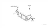 Diagram for 2002 Nissan Altima Radiator Support - 62500-8J000