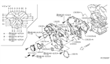 Diagram for Nissan Quest Timing Cover - 13500-7Y010