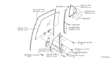 Diagram for 2005 Nissan Altima Window Regulator - 82720-3Z000