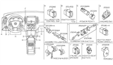 Diagram for 2004 Nissan Altima Seat Heater Switch - 25500-8J000