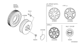 Diagram for Nissan Wheel Cover - 40315-ZB100
