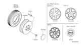 Diagram for 2006 Nissan Altima Spare Wheel - 40300-ZB700