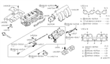 Diagram for Nissan Maxima Throttle Body Gasket - 16175-AR000