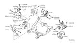 Diagram for 2004 Nissan Altima Engine Mount Torque Strut - 11332-8J000