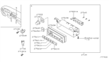 Diagram for Nissan Altima A/C Switch - 27500-ZB51A
