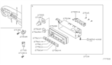 Diagram for 2005 Nissan Altima A/C Switch - 27500-ZB500