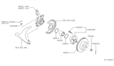 Diagram for Nissan Altima Brake Disc - 40206-3Z700