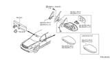 Diagram for Nissan Mirror Cover - 96374-3Z000
