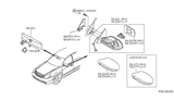 Diagram for 2006 Nissan Maxima Mirror Cover - 96329-3Y400