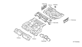 Diagram for 2004 Nissan Maxima Floor Pan - 74514-8J030