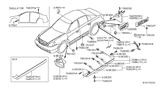 Diagram for 2004 Nissan Murano Body Mount Hole Plug - 76884-AG024