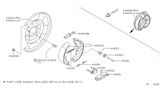 Diagram for 2005 Nissan Maxima Brake Shoe Set - 44060-8J026