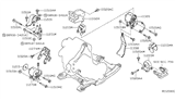 Diagram for 2004 Nissan Altima Engine Mount - 11320-8J100