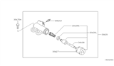 Diagram for 2005 Nissan Maxima Clutch Slave Cylinder - 30620-7Y000