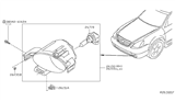 Diagram for 2005 Nissan Altima Fog Light - 26150-ZB725