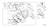 Diagram for 2003 Nissan Altima Seat Cushion - 87300-8J016