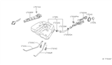 Diagram for Nissan Altima Fuel Tank Strap - 17406-8J020