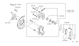 Diagram for 2003 Nissan Murano Brake Pad Set - 44060-AL585