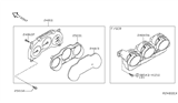 Diagram for 2005 Nissan Altima Instrument Cluster - 24810-ZB003