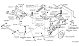 Diagram for Nissan Maxima Trailing Arm - 55110-8J000