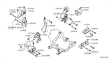 Diagram for 2007 Nissan Maxima Engine Mount - 11270-8J10A