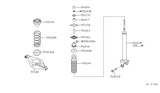 Diagram for Nissan Altima Coil Spring Insulator - 55240-8J000