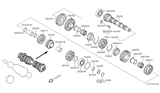 Diagram for 2011 Nissan Altima Synchronizer Ring - 32604-8H503