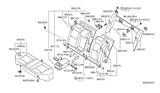 Diagram for 2003 Nissan Altima Armrest - 88700-8J100