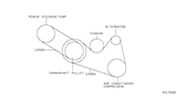 Diagram for Nissan Altima Drive Belt - 11920-8J110