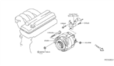 Diagram for 2003 Nissan Altima Alternator - 23100-8J100