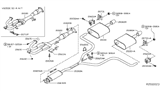 Diagram for 2002 Nissan Altima Muffler - 20100-8J000