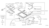 Diagram for 2005 Nissan Altima Sunroof - 91210-ZB620