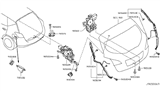 Diagram for 2019 Nissan Pathfinder Door Striker - 90570-1AA0A