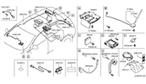 Diagram for 2013 Nissan Murano Antenna Mast - 28215-1FC0A