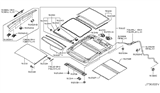 Diagram for 2012 Nissan Murano Body Mount Hole Plug - 74816-1AA1A