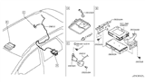 Diagram for 2008 Nissan Murano Antenna - 28212-1AA0C