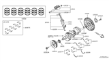 Diagram for 2017 Nissan Quest Crankshaft Pulley - 12303-3WS0A