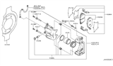 Diagram for 2010 Nissan Murano Brake Pad Set - D1060-1AA0A