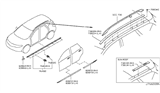 Diagram for 2012 Nissan Murano Door Moldings - 82871-1AA3A